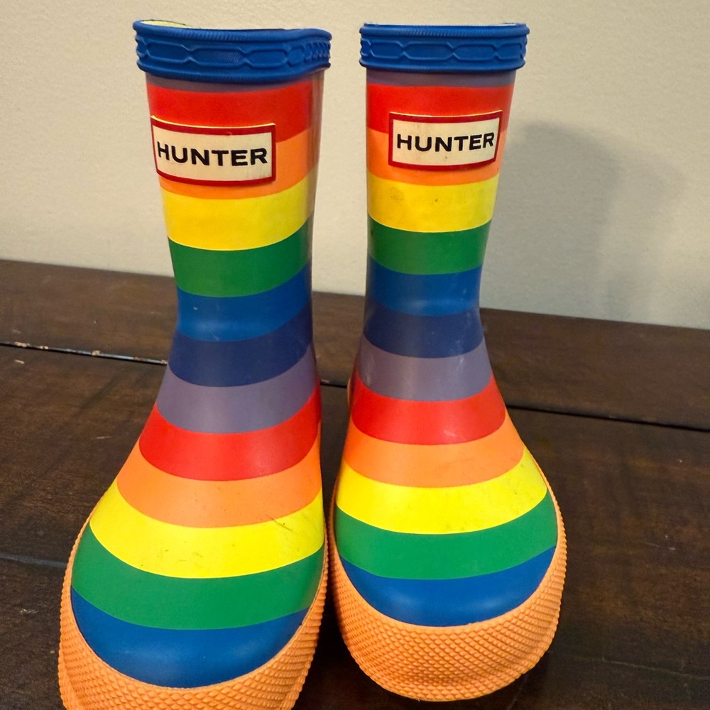 Cutest Ever Hunter Multicolor Striped Boots- Unisex